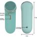 Electric Cleansing Facial Brush | Rechargeable Waterproof Exfoliator | 5-Speed Silicone Scrubber for All Skin Types | Deep Cleanse & Massage - Sea Foam - Buy Online on GoSupps.com