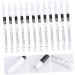 HAPINARY 48 Pcs Eyeliner Pencil Sweat Resistant Liquid Eyeliner Liquid Eyeshadow White Marker Pen Wooden Pole - Buy Online on GoSupps.com