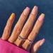 24 Pcs Swirl Square False Nails Short Rainbow French Press on Nails with Wavy Pattern Ballerina Acrylic Fake Nails Full Cover Stick on Nails 24pcs for Women and Girls 04