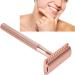 Double Blade Razor | Men's Safety Razor with Ergonomic Zinc Alloy Brass Handle | Travel & Home Use (Copper) - Buy Online on GoSupps.com