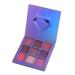Mipcase Makeup Plattete 9 Glitter Eye Shadow Shimmer Eyeshadow Makeup Palette Eyeshadow Palette Bright Light Sequins Micowave 1 count (Pack of 1) Purple