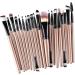 20 Pieces/Set Professhional Makeup Brushes Foundation Powder Brush Gold Black - Buy Online on GoSupps.com