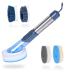MASTERTOP Dish Scrubber Brush Set Soap Dispensing Dish Brush with 4 Multi-functional Heads & Handle Washing Up Brushes Sponge for Pot Pan Dish Sink Kitchen Cleaning - Blue