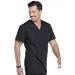 Cherokee Unisex V-Neck Scrub Top 4876 with 3 Pockets - Large Black - Buy Online on GoSupps.com