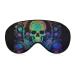 Sleep Eye Masks Blacklight Skull Skeleton Sleep Eye Mask & Blindfold with Elastic Strap/Headband for Women Men Sleep Travel Nap