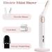 Pain-Free Women's Hair Remover - Waterproof USB Razor with LED Light for Peach Fuzz & Fine Hair - White Bikini Razor - Buy Online on GoSupps.com