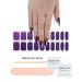 TrueShei Nail Foils | Chrome Lila UV Gel Nail Film | 20PC Self-Adhesive Gel Stickers | Purple Gellack Wraps for Stunning Nails - Buy Online on GoSupps.com