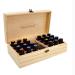 Essential oil box wood storage box simple natural wood coating storage of aromatherapy essential oils cultural bags bags and suitcases
