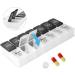 DailyRest 2-Times-a-Day Pill Organizer | Weekly AM PM Pill Box | 7-Day Day Night Medicine Container | Travel Portable Vitamin Case - Buy Online on GoSupps.com