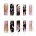 Buy 24 Pcs Long Coffin Halloween Press on Nails - SHANRUN Pink French with Spider Web Design | Full Cover Acrylic False Nails - International Shipping Available - Buy Online on GoSupps.com