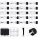 Lurrose 20Pcs Empty Nail Polish Bottles - 20ml Clear Travel Makeup Containers with Caps & Brushes for International Shipping - Buy Online on GoSupps.com