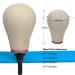 Canvas Wig Head Stand with 23 Inch Mannequin Head - Wig Making Kit Supplies - Cork Canvas Block Manikin Head for Styling - Wig Holder Head with 52 Pins - Off-white (Pack of 1) - Buy Online on GoSupps.com