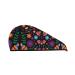 Hair Towel Wrap Hair Drying Towel with Button Towel Turban Head Towel to Dry Hair Quickly (Colorful Floral2)