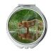 Mirror makeup mirror animal fox grass pocket mirror portable mirror