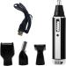 Yuehuam 4 in 1 Men's Grooming Kit - Rechargeable Beard Trimmer Electric Razor & Hair Remover for Eyebrows Ears & Nose - Buy Internationally - Buy Online on GoSupps.com