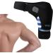 Magidal Shoulder Support Cuff | Neoprene Sleeve Wrap for Men & Women | Compression Belt for Gym | Blue Shoulder Care - Buy Online on GoSupps.com
