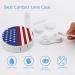 America Flag Round Case For Contact Lens Kit Storage Box with Mirror Printed - Buy Online on GoSupps.com