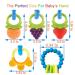 Baby Teething Toys 4 PCS BPA Free Silicone Baby Teethers  Freezer Safe Organic Infant Teething Toys Soft & Textured for Natural Brain Development - Buy Online on GoSupps.com