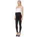 SOFTSAIL Maternity Leggings Pregnancy Pants Cotton Trousers with Belly Support Over Bump High Waisted Stretchy Soft Women Maternity Clothes Pregnancy Wear 12 Black