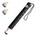 125cm/49in Black Ultrashort Telescopic Blind Cane - Titanium Alloy Walking Stick with Reflective Film - Adjustable Telescopic for The Hiking