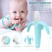 SHARE&CARE Baby Teether Toys Set - Banana Teether and Anti Dropping Wrist Hand Teethers - Pink+Pink - Buy Online on GoSupps.com