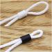 100 PCS Black White Silicone Cord Locks Toggles Lanyard for Drawstrings - Adjustable Buckle Elastic Cord Adjuster for Masks - Non Slip Stopper for Adults & Children - Buy Online on GoSupps.com