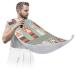 Beard Bib Apron Beard Bib Hair Catcher for Men Shaving and Trimming Non-Stick Waterproof Beard Cape Grooming Cloth Cats Paw