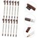 BELLIFFY 12pcs Brow Pencil Eyebrow Pen Cosmetic Supplies Powder Coffee Plastic Brow Pencil - Buy Online on GoSupps.com