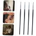 Baluue 4pcs Fine Eyeliner Brush Make up for Face Eyebrow Liner Brush Eye Tool Brush Black Fiber - Buy Online on GoSupps.com