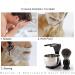 Lefeda Simply Shaving Brush Set - 26mm Wooden Handle Acrylic Stand & Stainless Steel Bowl for Wet Shaving - Perfect Gift for Men - 8.2x12cm - Buy Online on GoSupps.com