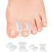PGRODE Bunion Toe Spacers with 2 Sizes for Women Men Toe Pain Relief oft Silicone Toe Spacer for Crooked Toes Hammertoe Corrector 6L+ 6S - Pack Of 12