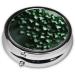 Green Creeperround Pill Box | 3 Compartment Portable Travel Pill Organizer | International Shipping Available - Buy Online on GoSupps.com