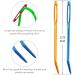 Colorful Bent Tip Wool Needles - Large-Eye Aluminium Tapestry Needles for Sewing and Knitting - Buy Online on GoSupps.com
