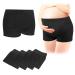 Carer Maternity Knickers 4 Pcs Disposable Pants Postpartum Underwear Stretchable & Breathable Maternity Pants for Maternity/C-Section Recovery/Incontinence/Travel Black