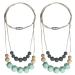 Chew Necklaces for Sensory Kids 2 Pack Baby Silicone Teething Necklace Nursing Necklace Breastfeeding Teether Toys BPA Free Freezable Dishwasher and Refrigerator Safe