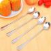 BCDlily Stainless Steel Dinner Spoons Long Handle Tea Coffee Spoons Cutlery Tableware Home Kitchen Dessert Spoon Gift (Silver 1) - Buy Online on GoSupps.com