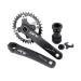 Andeshunk Mountain Bike Crankset Hollow Integrated Crank axle Modified Single disc Crank 32T 34 36T 36T/Black