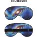 Buy Blue Galaxy Print Double-Sided Eye Mask | Soft Light Blocking Sleep Aid for Better Rest - Buy Online on GoSupps.com