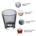 Zerodeko Glass Cup 2pcs Home Durable Office Milk Latte Multi-Functional Thicken Practical Cup Coffee Glass Drinking Whitex2pcs 6.8X6CMx2pcs - Buy Online on GoSupps.com