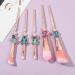 Interstellar Baby Makeup Brushes Set - 5Pcs Stitch Theme Brushes - Premium Synthetic Foundation & Eyeshadow Brush Set - Ideal Gift for Young Girls & Women - Pink - Buy Online on GoSupps.com
