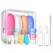 Travel Bottles TSA Carry On Containers - blue -17 Pack