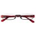 I need you Anna New - Stylish high -quality reading glasses in red +2.5 diopters for women and men - easy modern design including hard shell case - nylor half -girdle with acetate bracket