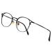 Cyxus blue light filter glasses women with cat eye round fashion vintage glasses without strength anti-harmful blue light UV400 from cell phone computer 05-black metal