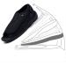 KXSM Men's Adjustable Diabetic Slipper Shoes | Extra Wide & Comfy Orthopedic Footwear for Diabetic & Surgery Recovery | Open Toe Breathable Design | 41 Black - Buy Online on GoSupps.com