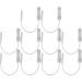 AYNEFY Tens Ear Clips 10pcs Ear Clips For Tens Unit 2.0mm Electrode Lead Wires Plug Ear Clamp Connecting Cable Replacement for TENS Massage Machine - Buy Online on GoSupps.com