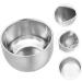Minkissy Shaving Foam Cup Set - 2 Stainless Steel Double-Walled Soap Cups for Travel - Razor Foam Holder 8.2x5.8cm - Perfect for Salons & Home Use - Buy Online on GoSupps.com