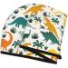 Dinosaurs & Tropical Leaves Microfiber Hair Towel | Super Absorbent Wrap for Long Curly Hair | Coral Velvet Quick Dry Cap for Women - Buy Online on GoSupps.com