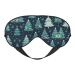 Xmas Tree Ball Stars Print Unisex Sleep Eye Mask Soft Comfort Eye Shade Cover for Travel/Yoga/Shift Work Black