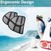 Bangled Lumbar Support - Double Breathable Mesh Car and Office Chair Back Support (Black 2 Pack) - Buy Online on GoSupps.com