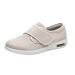 Mens Diabetic Shoes Men Adjustable Memory Foam Diabetic Swollen Feet Shoes Non-Slip Fattening and Widening for Swollen Feet Arch Support Orthopedic Sneakers (Color : Beige Size : 12)